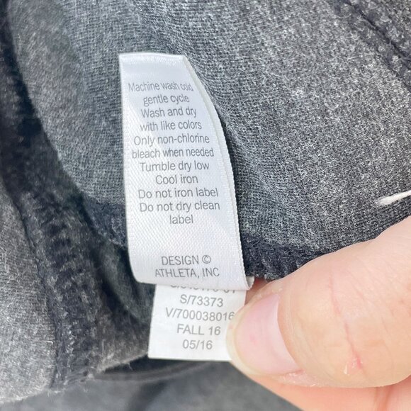 Athleta Ponte Moto Skinny Pant Leggings Heather Gray Sz 2 Womens Zip Pockets - Picture 7 of 10